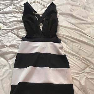 Black and white dress
